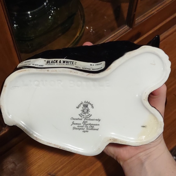 Royal Adderley Dog Decanters Black&White Scotch - Picture 16 of 16